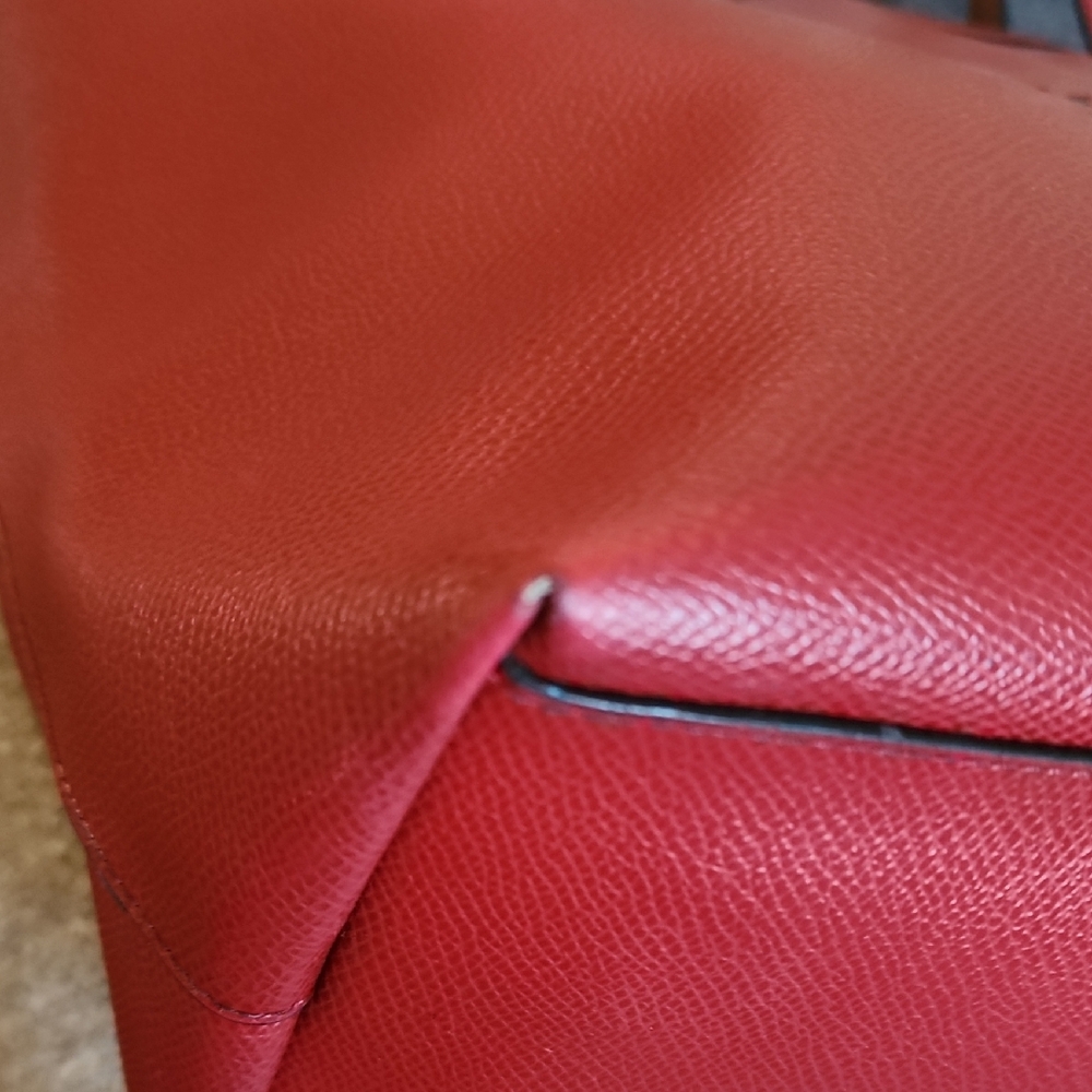 Coach Snoopy Peanuts Leather Tote Bag Red Limited Edition - Picture 9 of 16